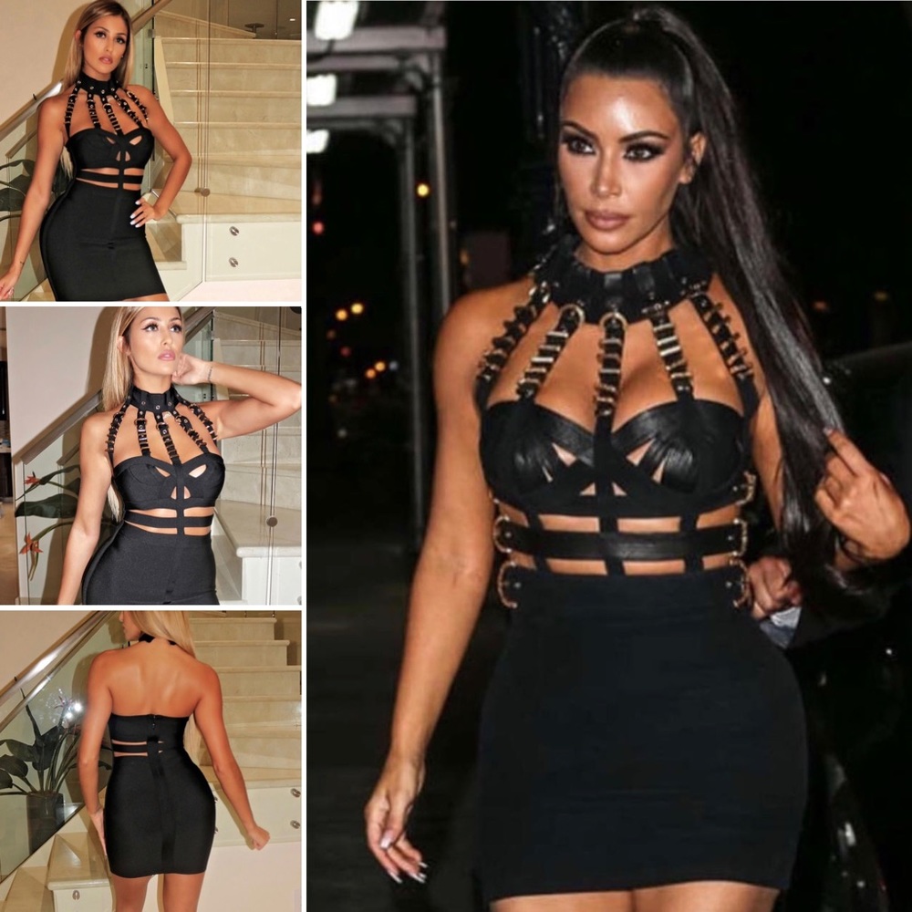 🖤Buckle Bandage Mini Dress🖤
